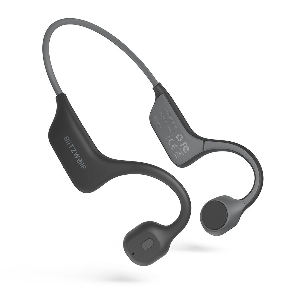 BlitzWolf® BW-BTS6 bluetooth 5.0 Fone de ouvido True Bone Conduction Headphone Vibrador Magnético flexível Carregamento