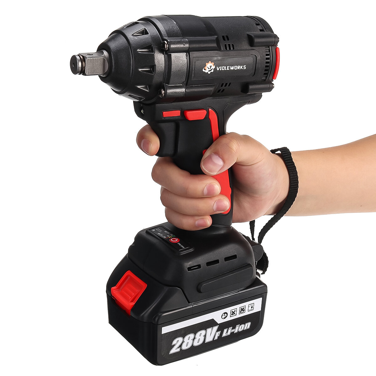288VF 1/2" 520NM Max. Brushless Impact Wrench Motor Electric Wrench With/without Battery