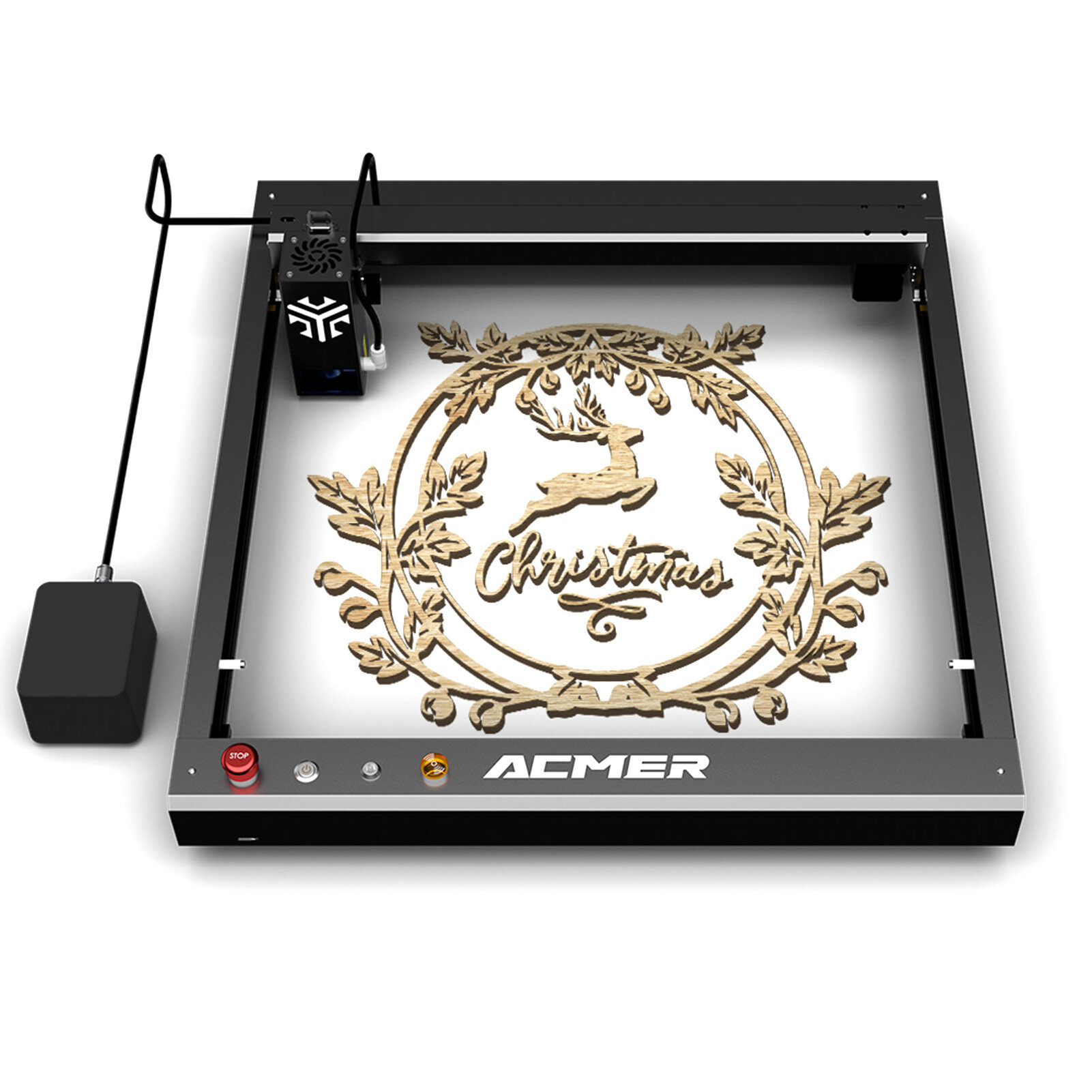 

[EU/US Direct] ACMER P2 20W Laser Engraver Fixed Focus Engraving at 30000mm/min Ultra-silent Auto Air Assist 0.01mm Engr