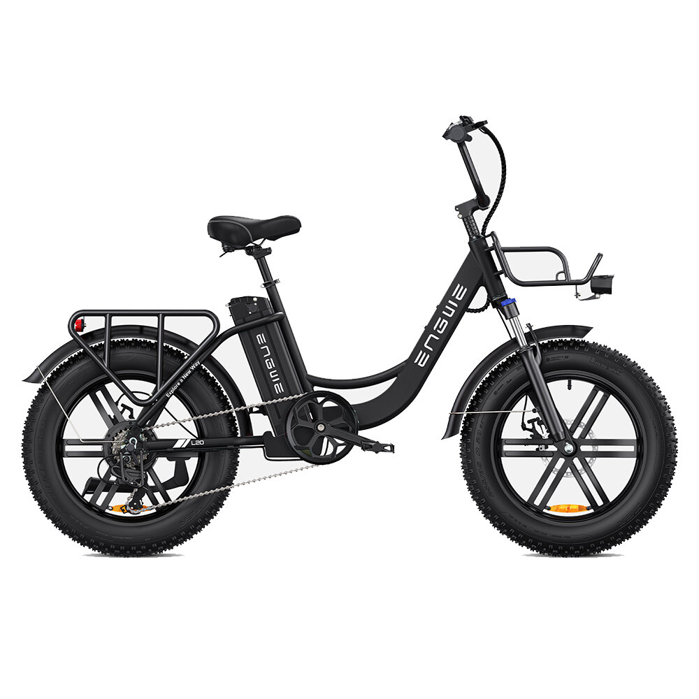 [EU DIRECT] ENGWE L20 13Ah 250W 20*4.0 Fat Tire Electric Bike 66-140km Mileage Range E Bike for Mountain Snowfield Road