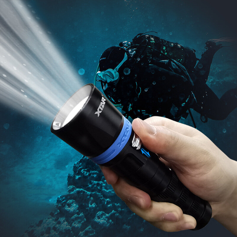 

XTAR DS1 1000LM Сильный подводный фонарик Суперяркий LED Фонарь IPX8 Водонепроницаемы Фонарик для дайвинга