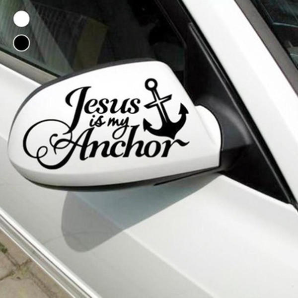 De Sticker van de auto Jesus is Mijn Ankerplaatjes De Decoratie van het Spiegel van de Muur van het 