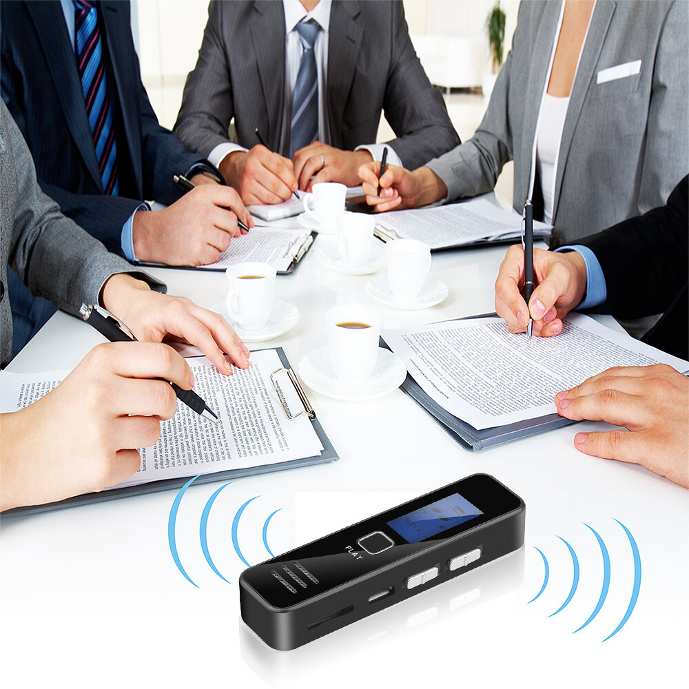 

Bakeey Mini Professional Digital Audio Voice Recorder Support Sound playback with Speaker Digital Voice Recording Pen