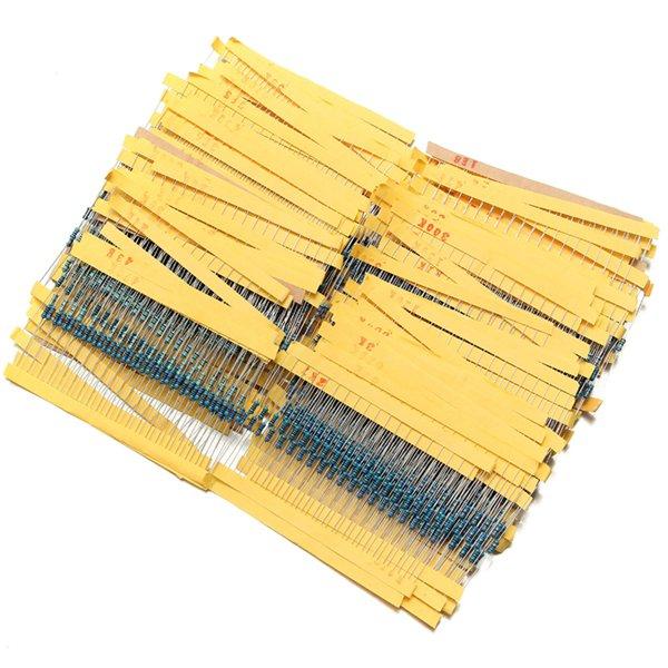 2600 pcs 130 Values 1//4W 0.25W  1ohm 3M Resistor Resistors Kit Assortment Set