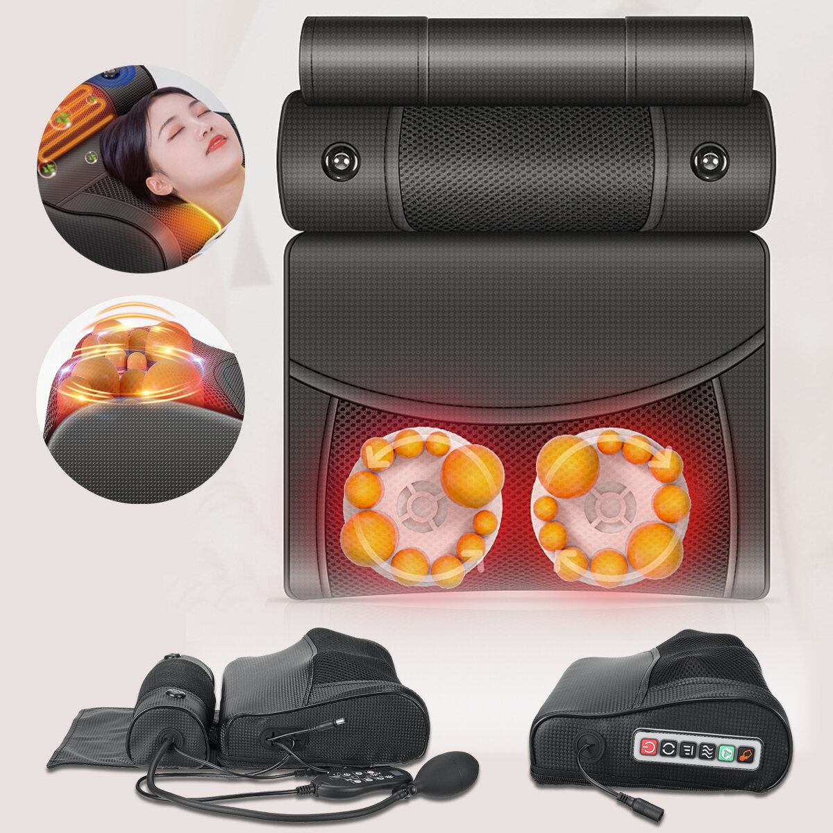 Intelligent Overheating Protection Cervical Spine Massager Detachable Multi-stage Airbag Neck Massag