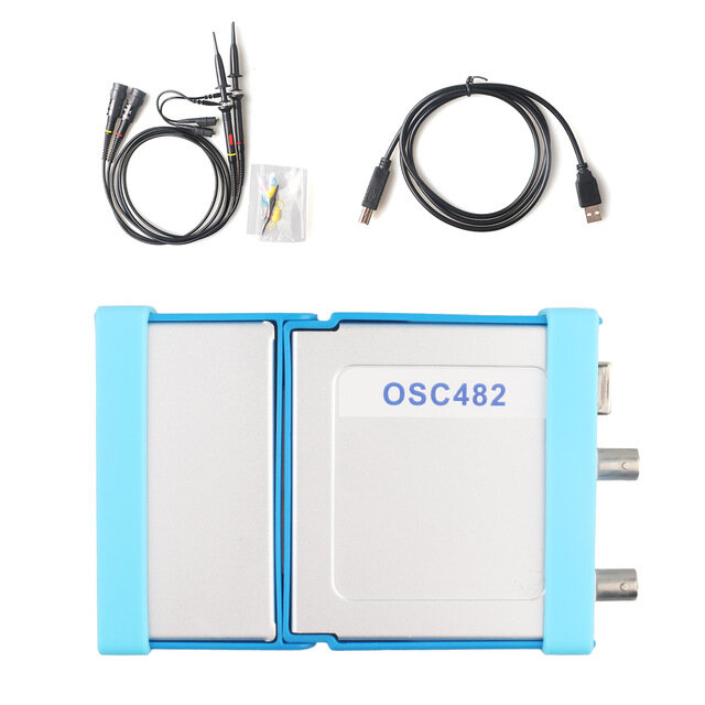 

Портативный ПК LOTO OSC482 USB Осциллограф 2 канала 20 МГц Полоса пропускания 50 MSa / s Частота дискретизации