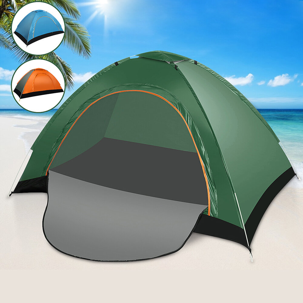 1-2 People Camping Tent Breathable Ventilation Windproof UV-proof Sunshade Canopy Beach Awing Shelter