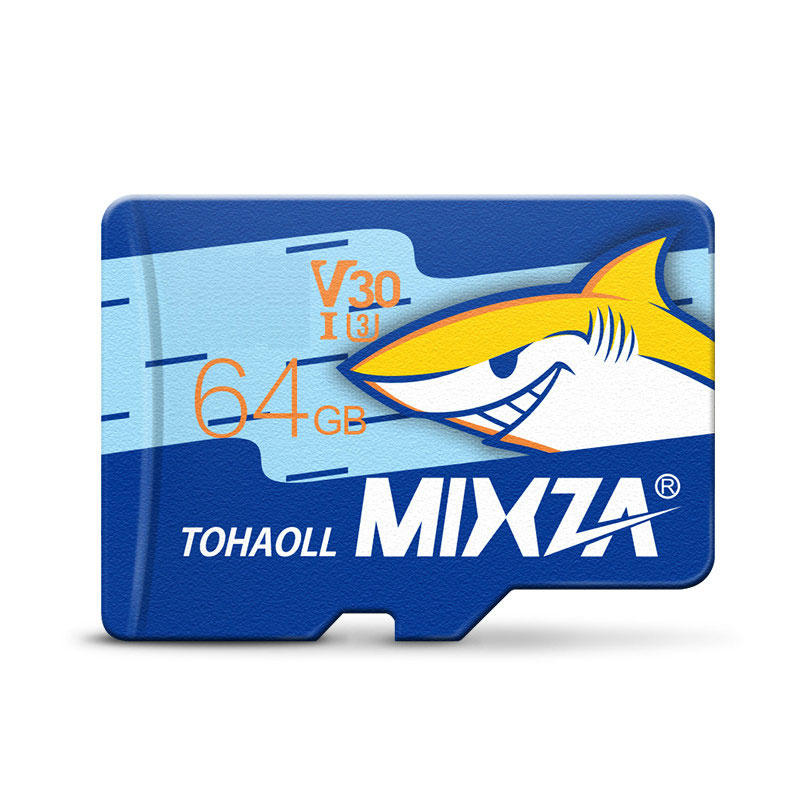 

MIXZA Shark Edition Карта памяти 64GB TF Карта U3 Class10 Для Смартфон камера MP3