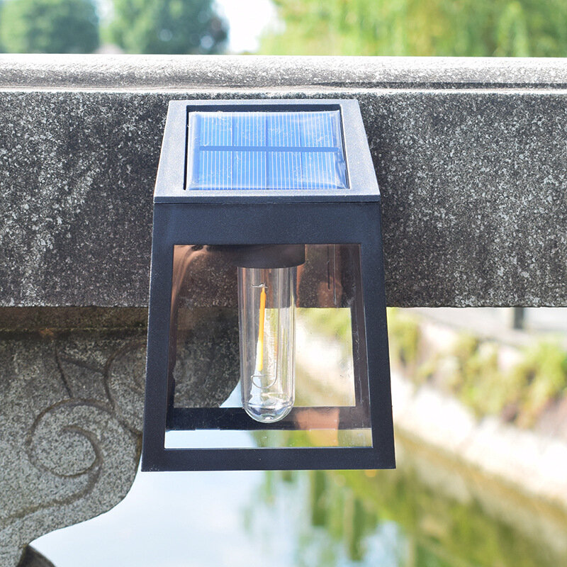 Solar Wandlamp Wolfraam Lamp Lichtsensor Outdoor Decoratie Tuin Binnenplaats Huishoudelijk Waterdich