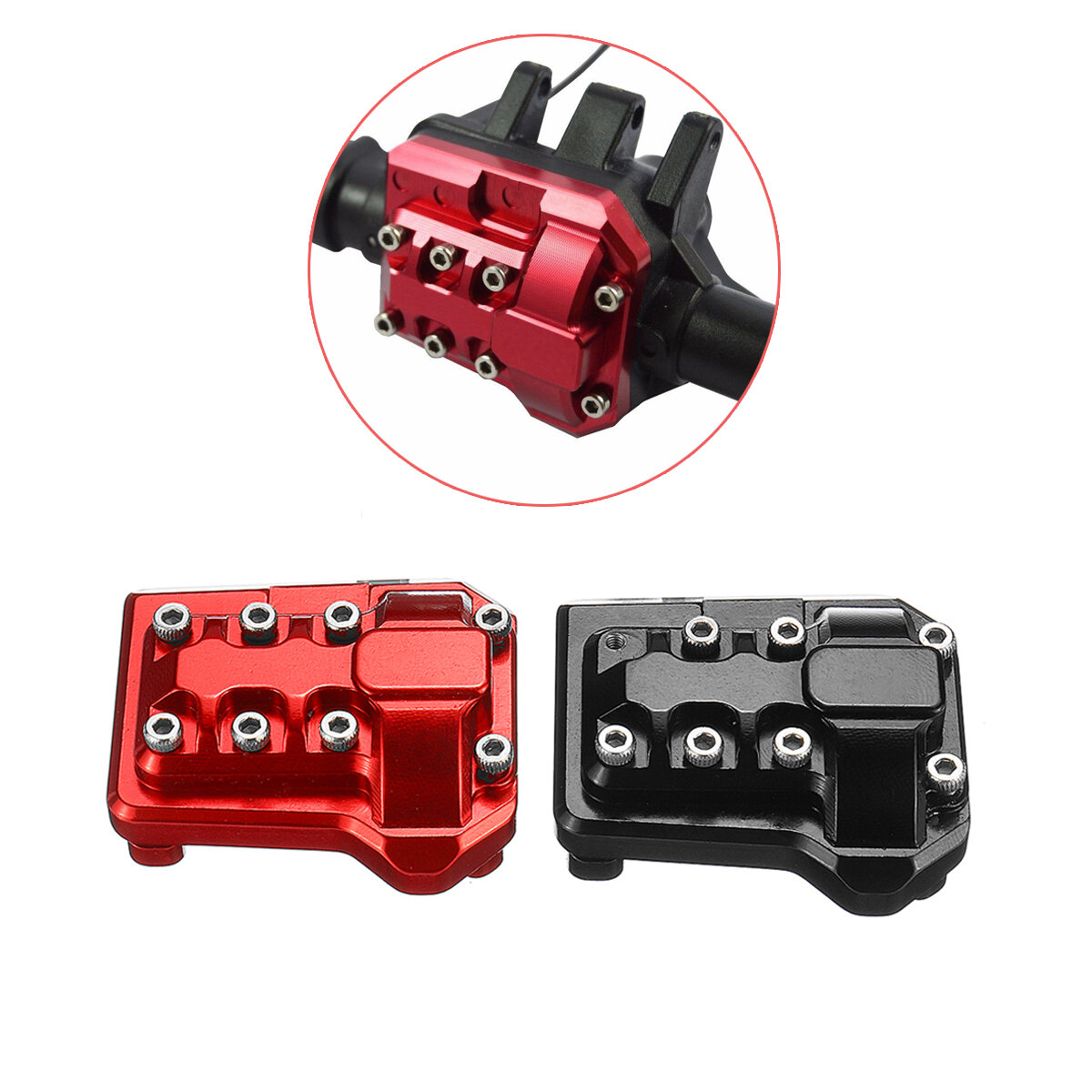 

1PC CNC Machined Aluminum Diff Cover for TRX4 Crawler Racing Rc Car Vehicles Model Spare Parts Universal