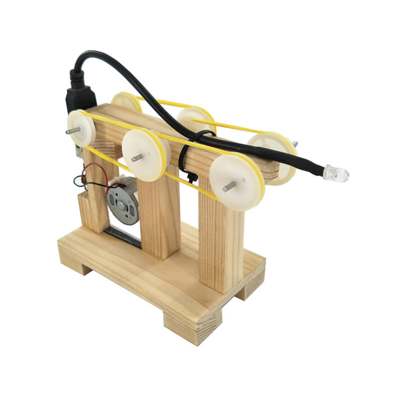 DIY Hand Handleiding Crank Generator Kit Kind Training Materialen Motor Handgemaakte Science Inventi