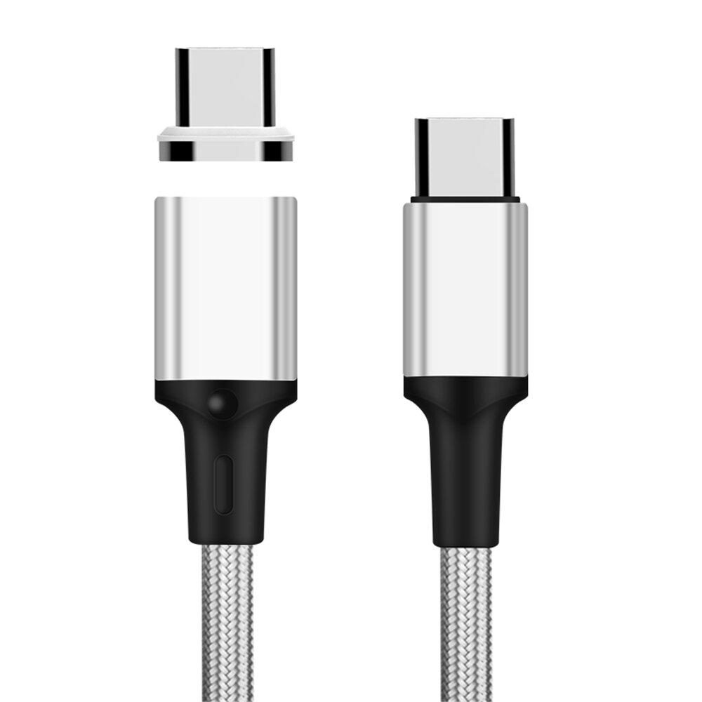 Bakeey 100W 5A Type C PD LED Indicator Fast Charging Magnetic Data Cable For Huawei P30 Pro Mate 30 Pro Mi10 K30 S20 5G