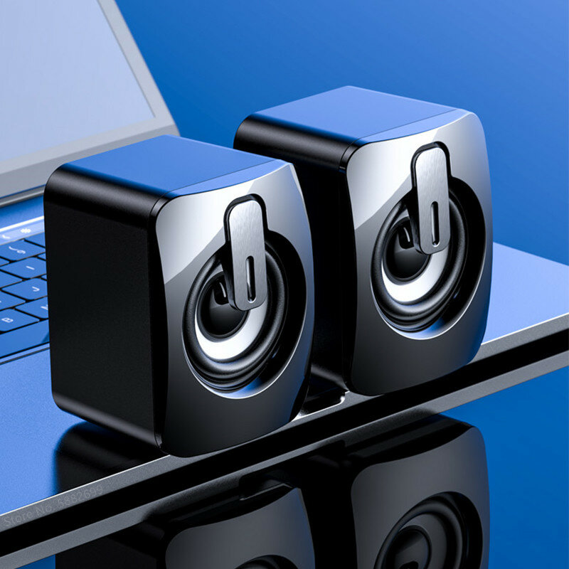 

Bakeey A2 Mini Computer Speaker USB Wired Speakers 3D Stereo Surround Loudspeaker For PC Laptop Notebook Loudspeakers
