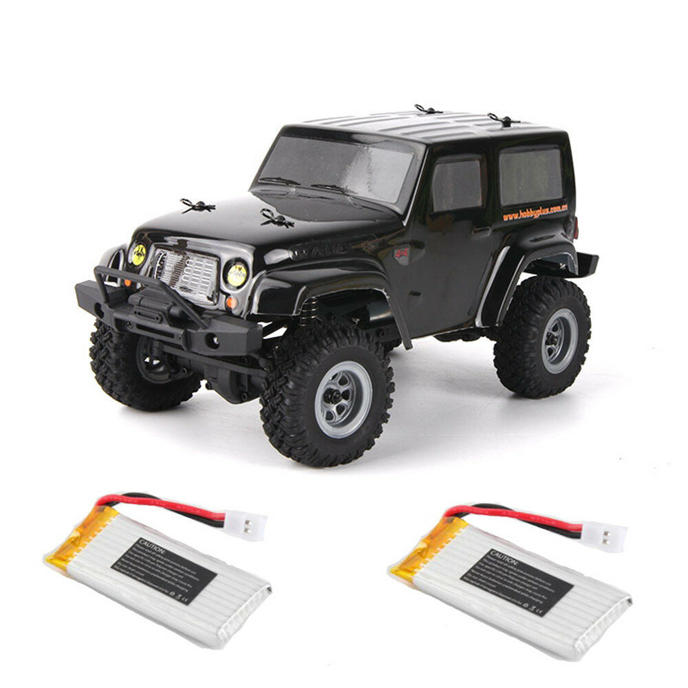 

URUAV 2 Battery 1/24 2.4G 4WD Mini Rc Car Proportional Control Waterproof Crawler Electric Vehicle RTR Model