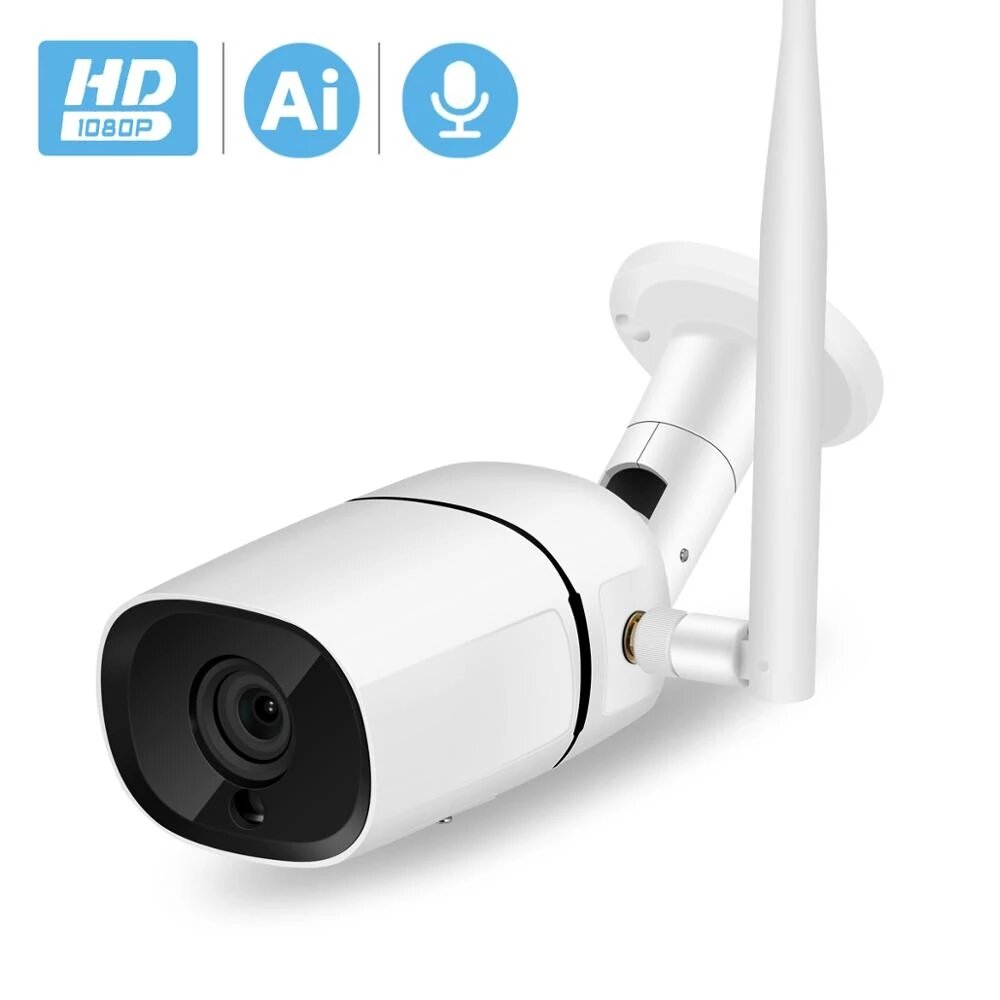 

BESDER 1080P HD Wifi IP Camera Two Way Audio ONVIF P2P 2MP Security CCTV Camera AI Detection Outdoor Wireless Camera