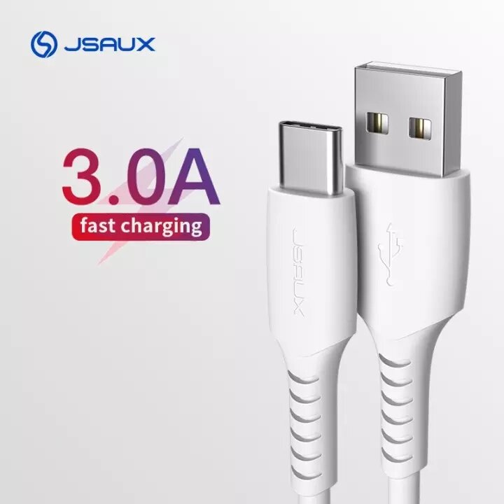 

JSAUX 60W 3A USB-A to USB C Type-C Fast Charging Data Cable for Samsung Galaxy S21 Note S20 ultra Huawei Mate40 P50 OneP