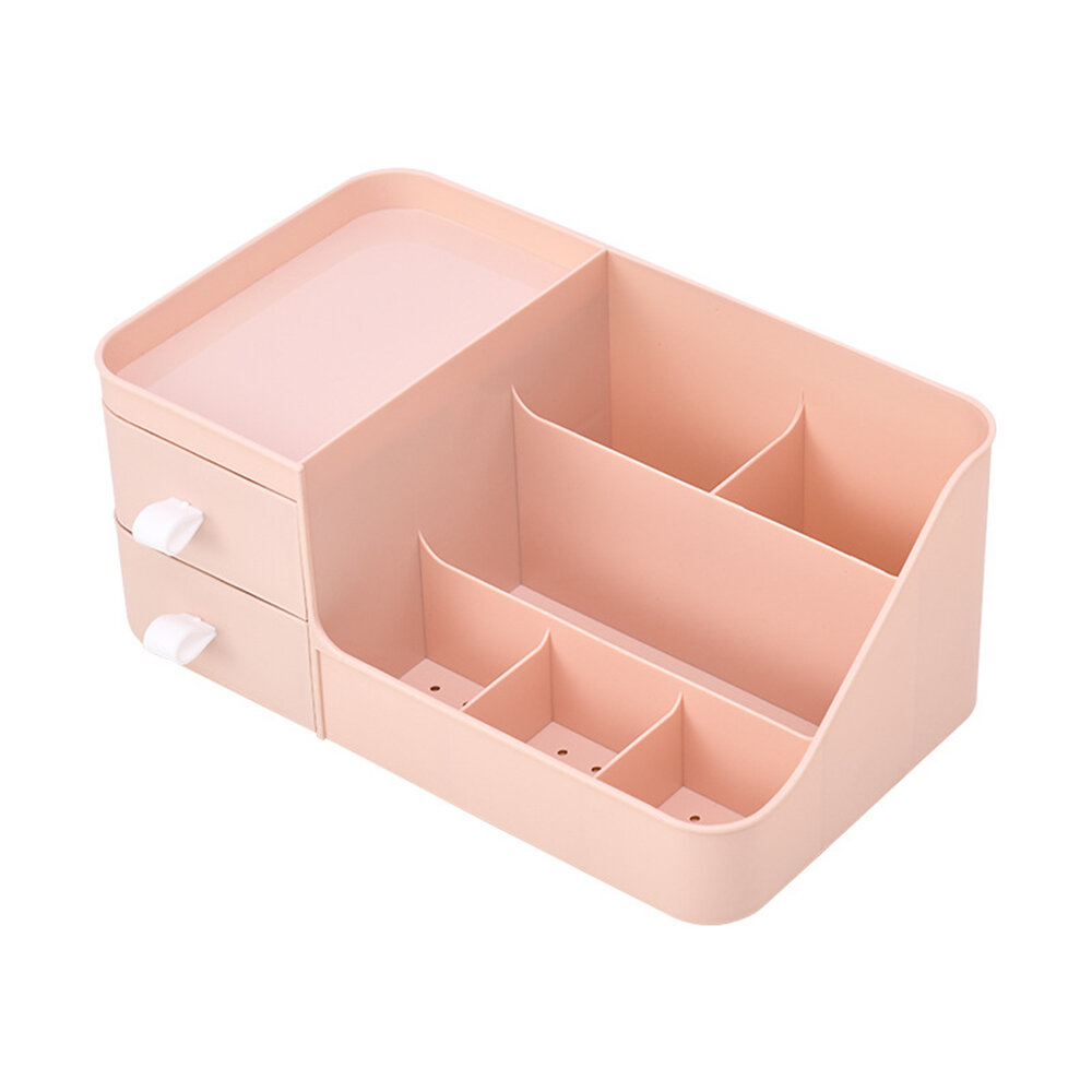 

Макияж Органайзер Пластиковый косметический Губная помада Хранение Коробка Контейнер большой емкости Рабочий стол с ящик