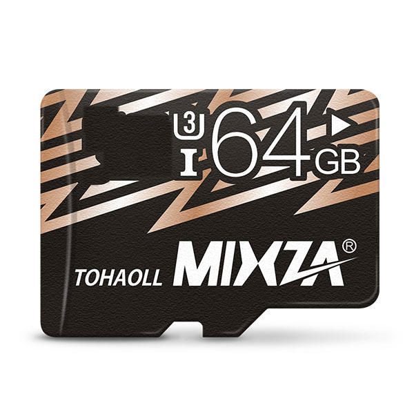 Mixza Cool Edition 64GB U3 Klasse 10 TF Micro-geheugenkaart voor digitale camera TV-box MP3-smartpho