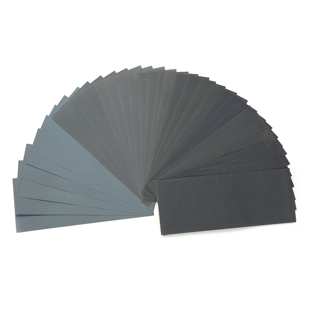 36pcs sandpaper set 120-3000 grit wet and dry sandpaper polishing abrasive waterproof paper sheets
