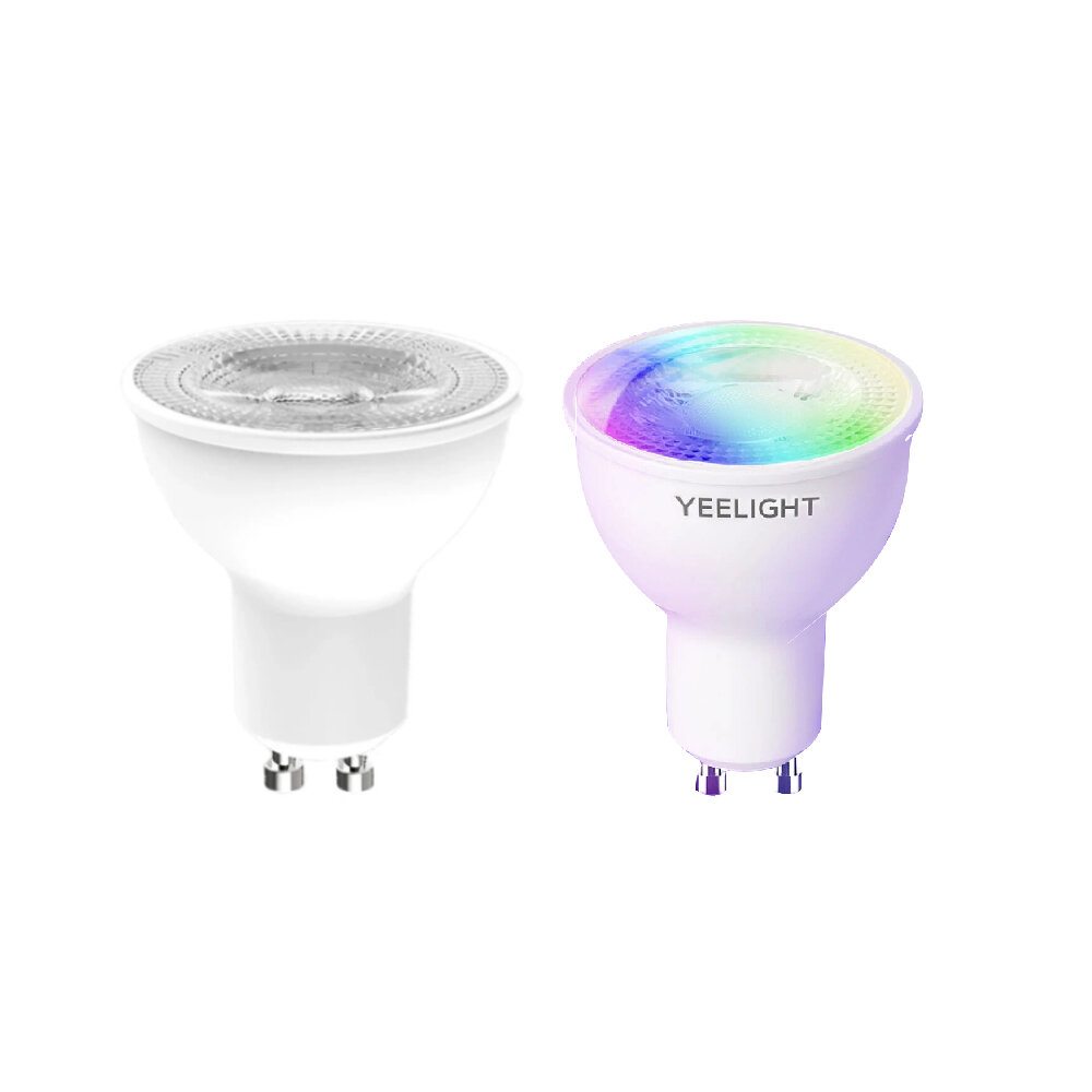 YEELIGHT YLDP004-A GU10 Colorful Smart LED Bulb + 200-240V 4.8W GU10 W1 2700K White Light Dimming Version Smart LED Bulb