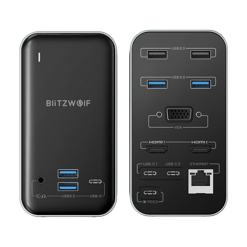 best price,blitzwolf,bw,th14,15,in,1,usb,c,vga,docking,station,eu,coupon,price,discount