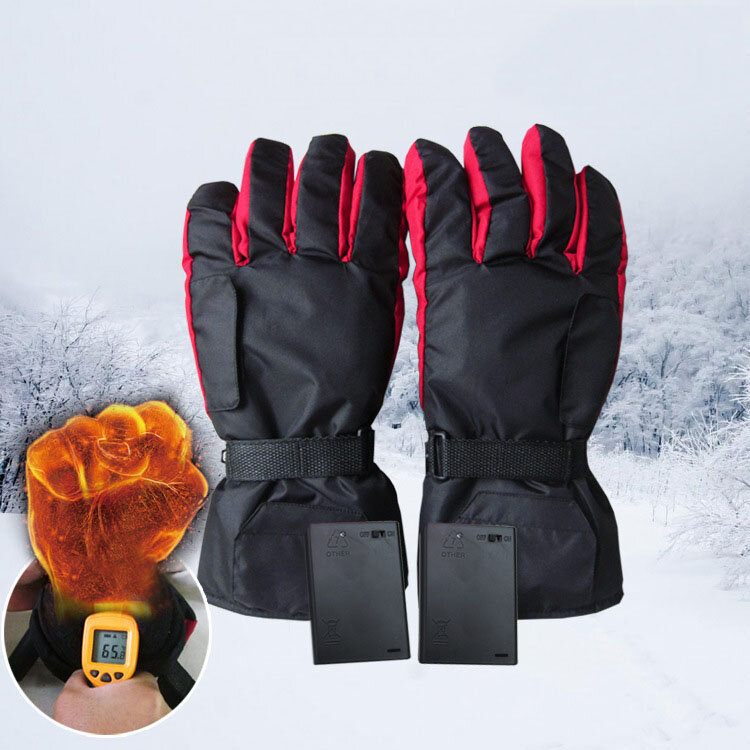 TENGOO Electric Heating Touchscreen Gloves Warm Thick Full Finger Thermal Gloves Waterproof Skiing Cycling Phone Motorcy