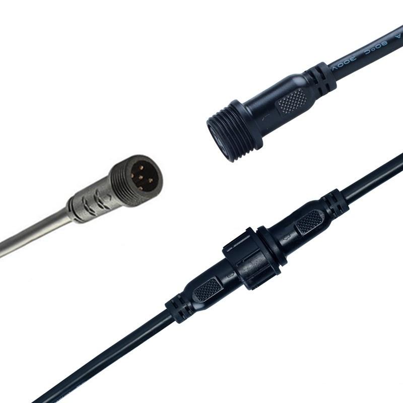 4 Pin 4A 40/60/100/200 / 300CM Waterdichte Mannelijke Vrouwelijke Verlengkabel Wire Connector voor R