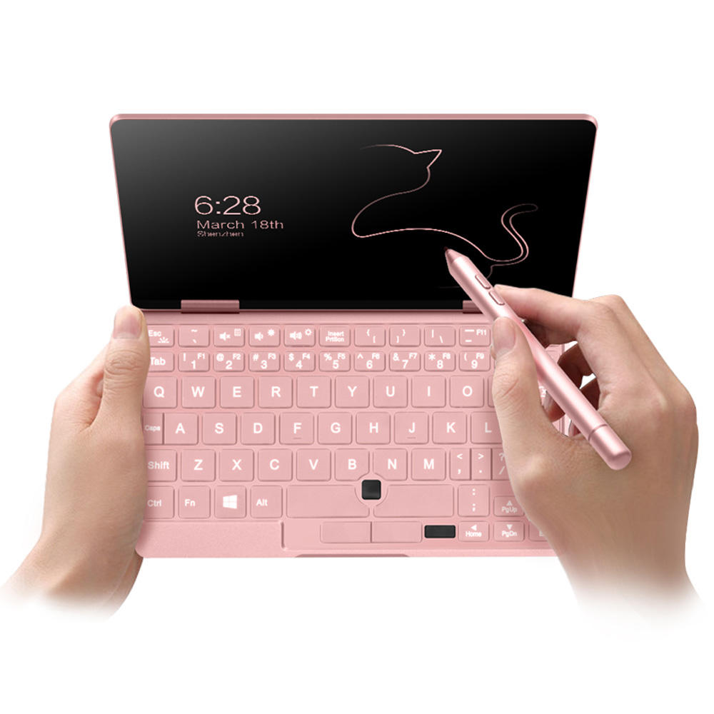 One Netbook One Mix 2s M3 8100y 8gb Ram 256gb Pci E Ssd 7 Windows 10 Tablet Pink - 