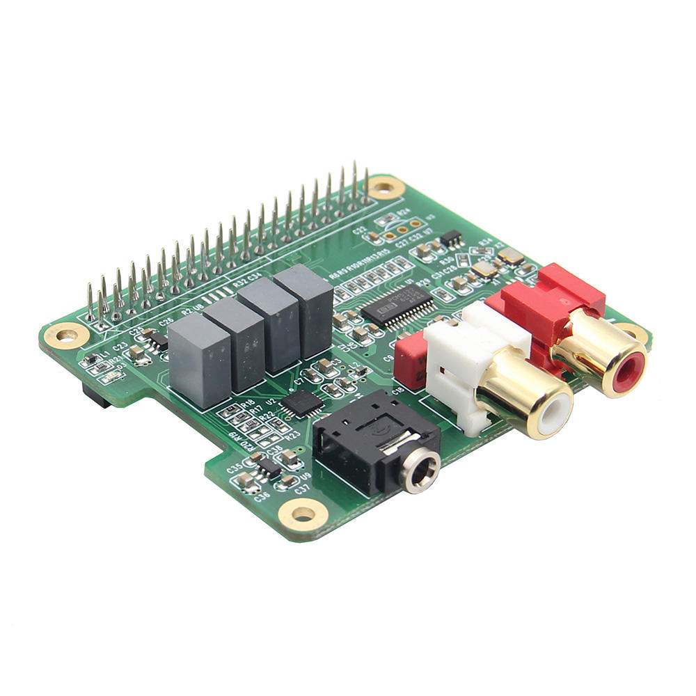 

RPI-HIFI-DAC PCM5122 Плата расширения аудиокарты HIFI DAC для Raspberry Pi 3 Model B / 2B / B+