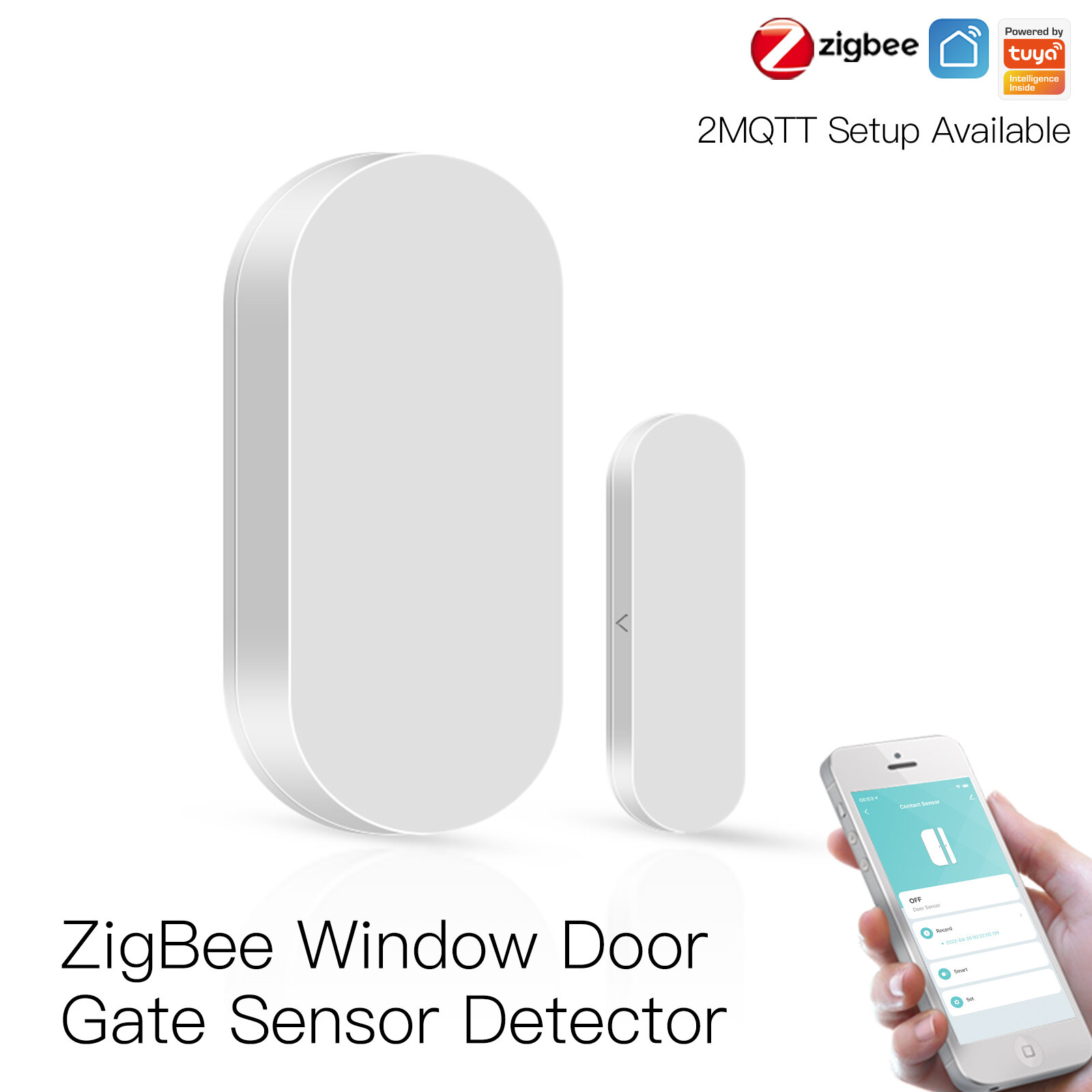 MoesHouse Tuya ZB Smart Window Door Gate Sensor Detector Smart Home Security Alarmsysteem Smart Life