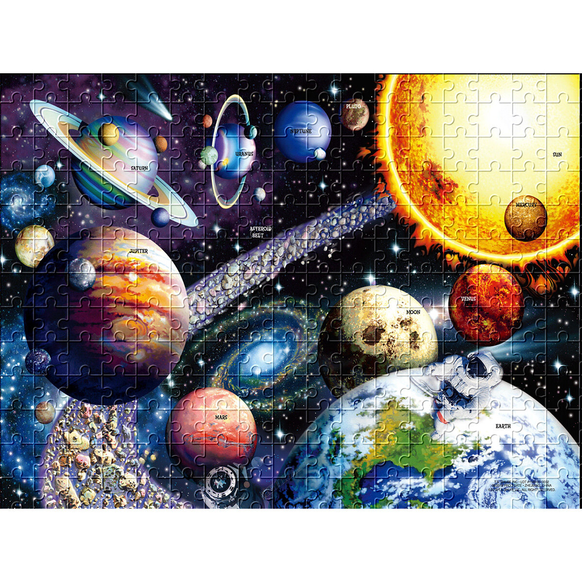 1000 stks Legpuzzels Ruimte Puzzels Zonnestelsel Planeten Puzzels Cosmic Galaxy Puzzels Fun Family G