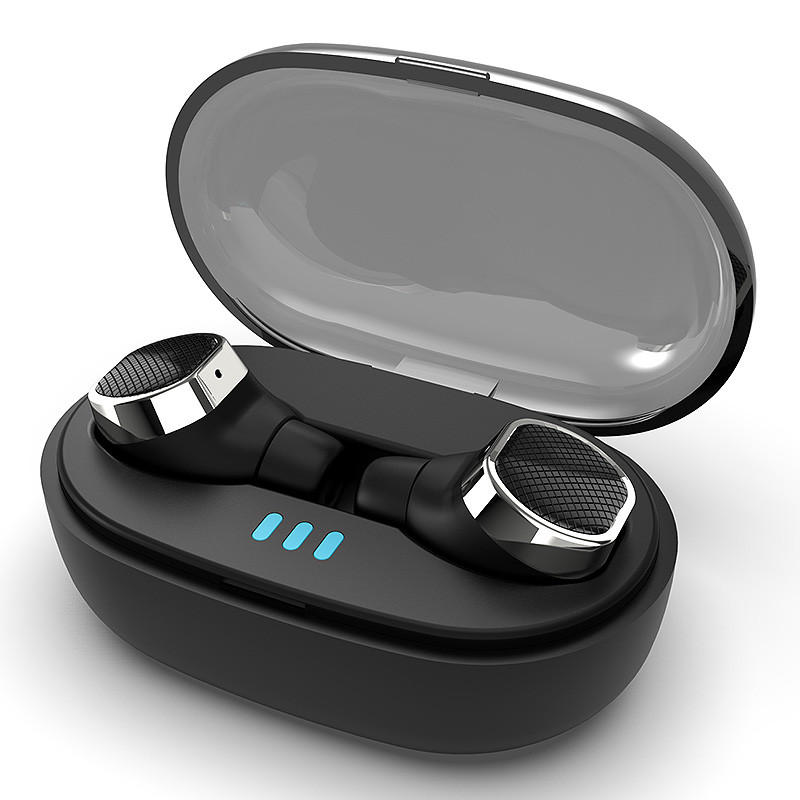 [bluetooth 5.0] TWS True Wireless Earbuds 6D Stereo IPX5 Waterproof Noise Cancelling Binaural Call E