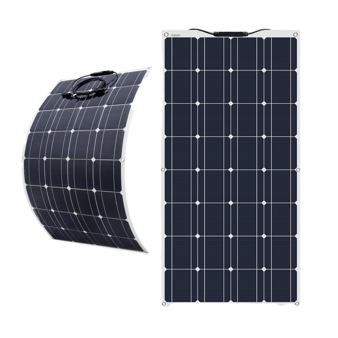 Bảng điều khiển năng lượng mặt trời 100W Bộ sạc pin di động linh hoạt Tế bào năng lượng mặt trời đơn tinh thể Du lịch cắm trại ngoài trời