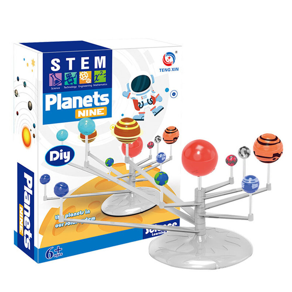 

STEM DIY Assembled Solar System Planet Instrument Model Kit Painting Model Planetarium Astronomy Science Educational Toy