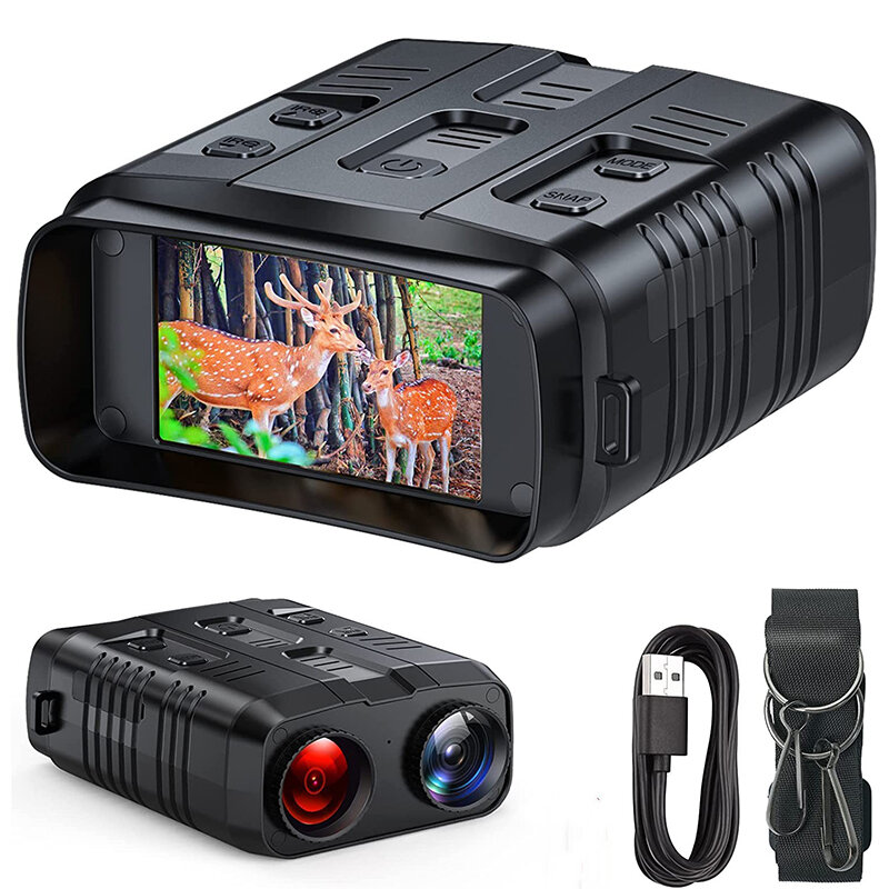 5X Digitala nattvisionkikare enhet 1080P HD 3W Infrarött nattvisionsglasögon Inspelare Full Mörker för vildcamping