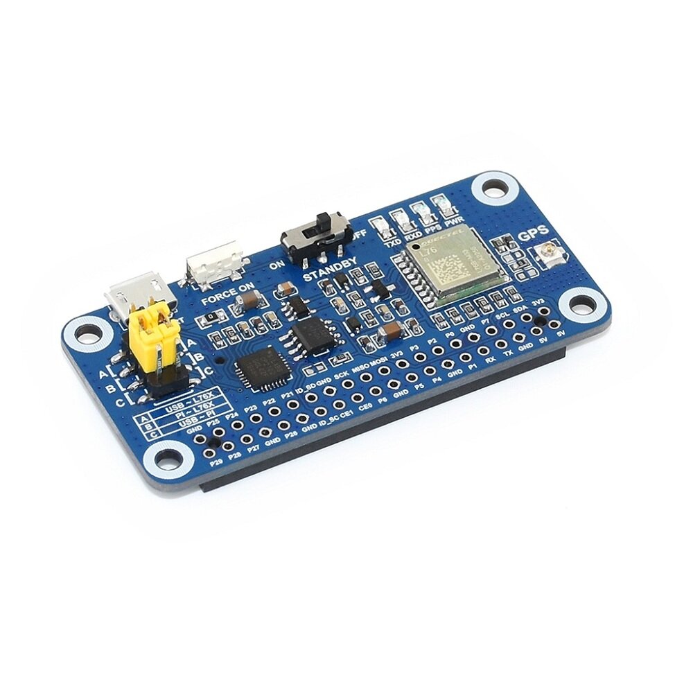 

Waveshare L76X Multi-GNSS HAT Supports GPS BDS QZSS UART interface for Raspberry Pi