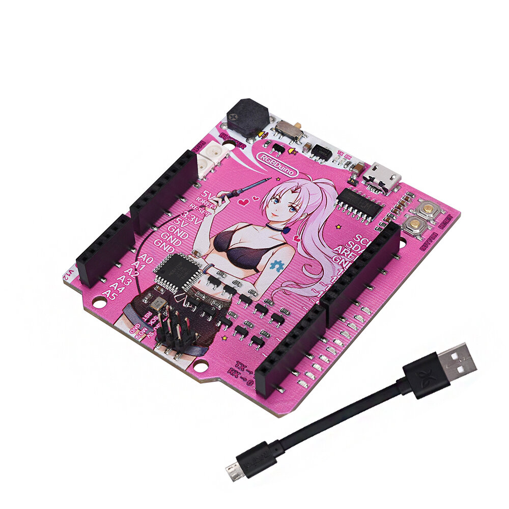

RGBDuino UN0 V1.2 Jenny Development Board ATmega328P Chip CH340C VS UN0 R3 Upgrade for Raspberry Pi 4 Raspberry Pi 3B Ge