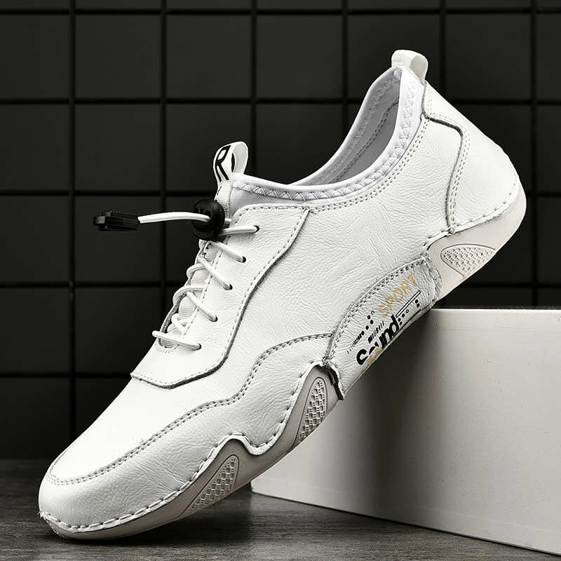 

Men PU Casual Bussiness Driving Breathable Slip Resistant Soft Leisure Shoes