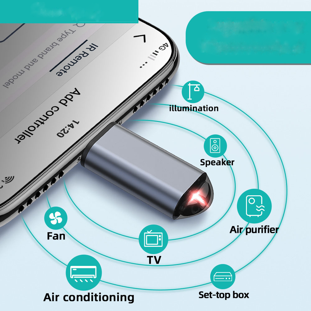 Lightning SmartAppリモートコントロール赤外線トランスミッターAndroid携帯電話OTGスマートリモートコントロール用マイクロUSBType-C от Banggood WW