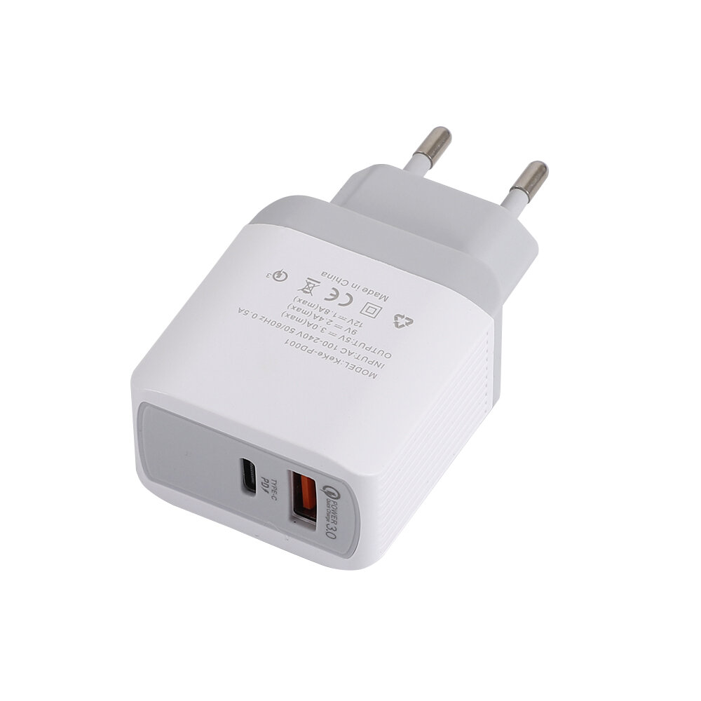 Bakeey USB Charger QC3.0 PD18W Fast Charging For iPhone XS 11Pro Huawei P30 P40 Pro Mi10 S20+ Note 20