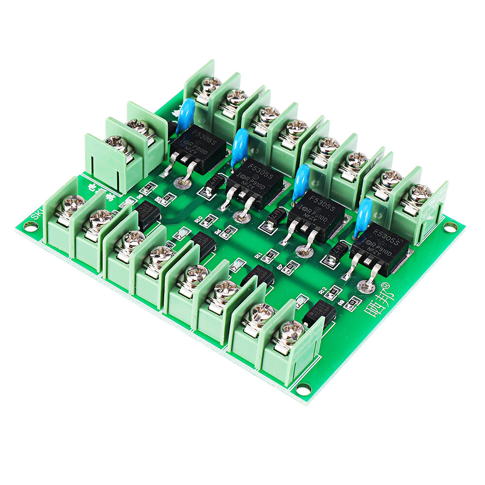 F5305S Mosfet Module PWM Input Steady 4 Channels 4 Route Pulse Trigger Switch DC Controller E-switch MOS FET Field Effec