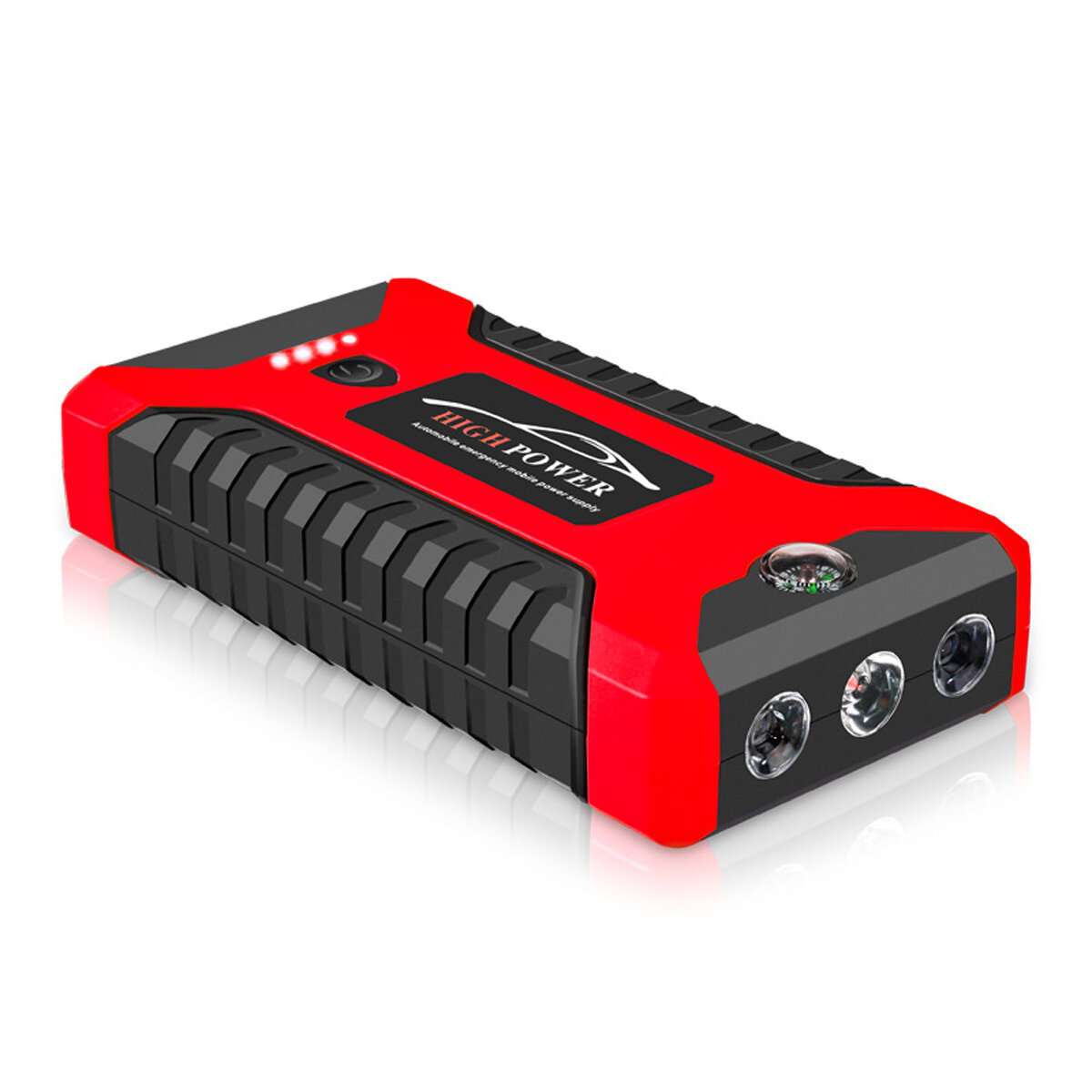 99800mAh 12V 600A Car Jump Starter Portable Starting Device Charging Power Bank with 4 USB Port