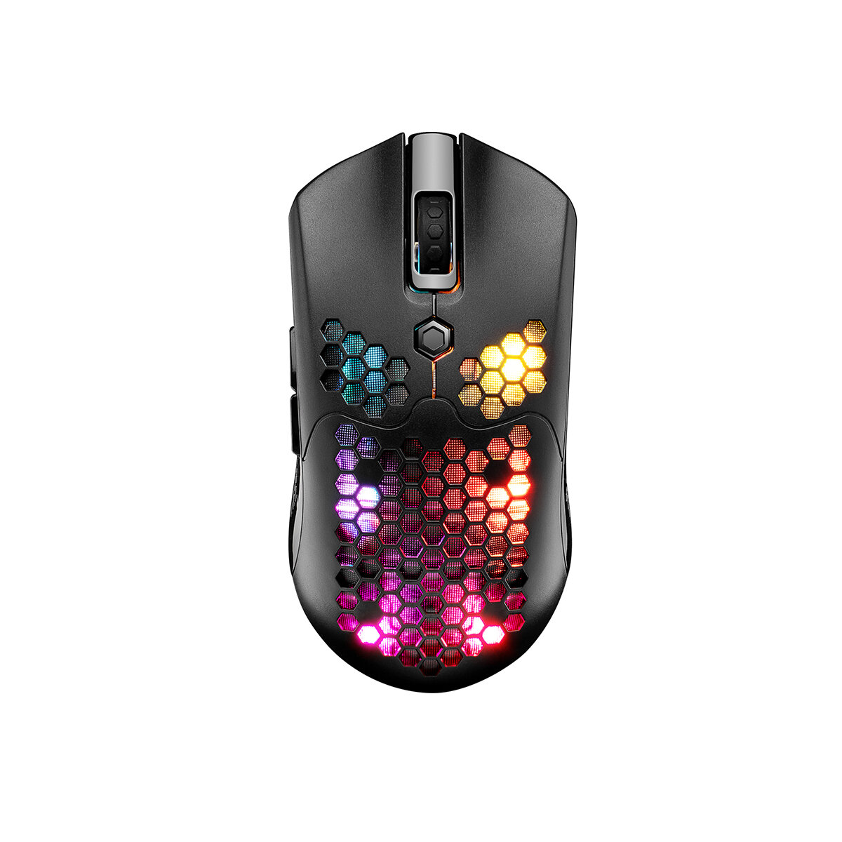 ZIYOULANG X2 2.4G Wireless Gaming Mouse Hollow Honeycomb Rechargeable 12000DPI 7 Buttons RGB Optical