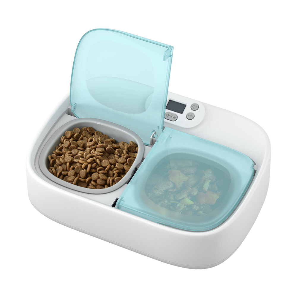 Petoneer PF003 Two-Meal Pet Feeder Smart Puppy Intelligent Dog Supplies Separable Cat Double Bowls Timing Dish Feeding