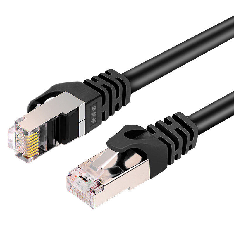 

RJ45 CAT6 Ethernet Patch Internet Cable Gigabit Network Internet Cord 23AWG Black for PC Router Switch