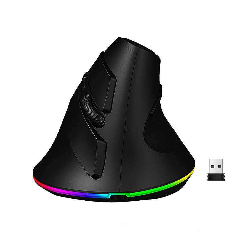 HXSJ T25 Dual Mode Wireless Gaming Mouse RGB 800/1600/2400DPI Ajustable bluetooth Gamer Mice for Laptop Computer Desktop