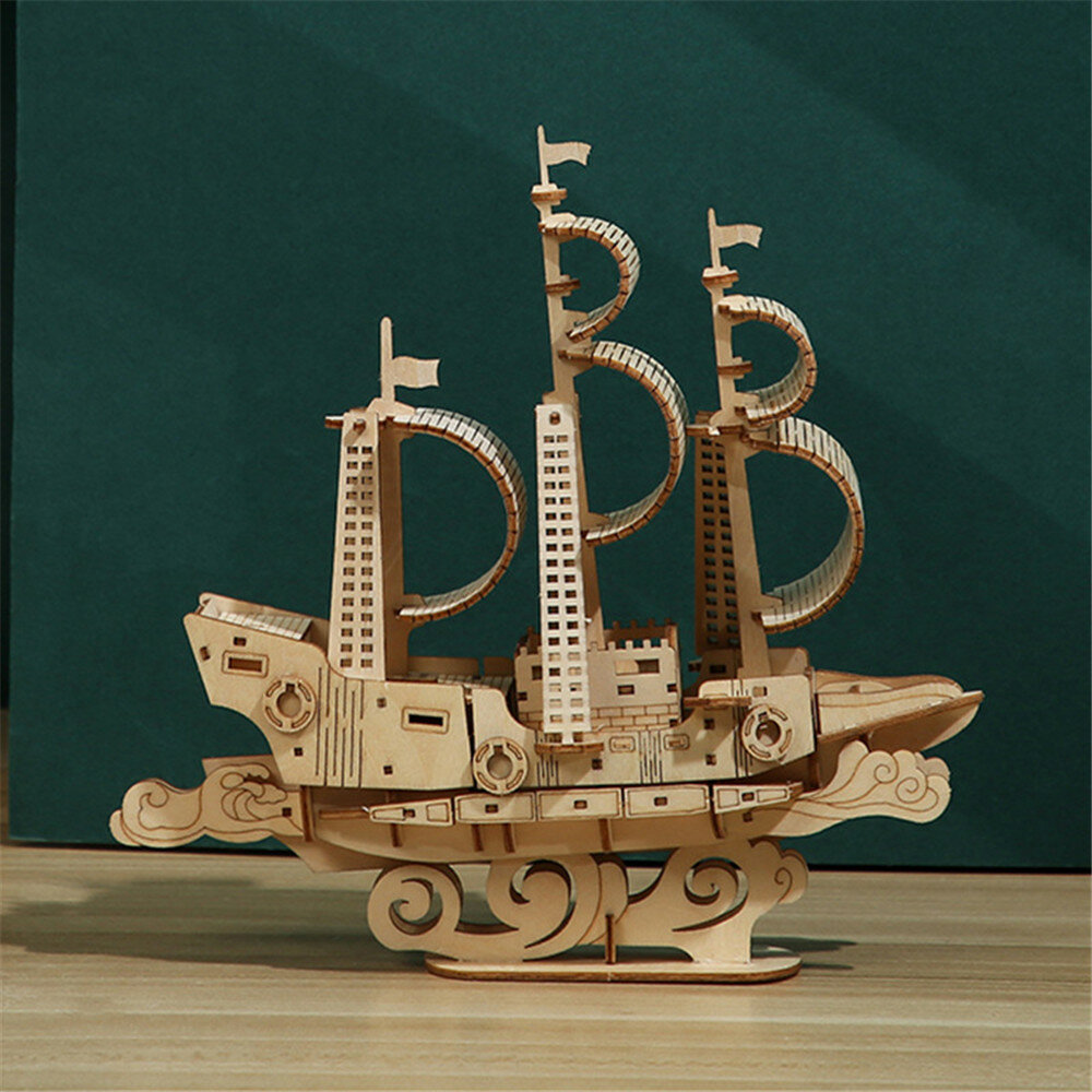 3D Houten Puzzel Model DIY Handgemaakte Mechanische speelgoed voor Kinderen Volwassen Model Kit Game