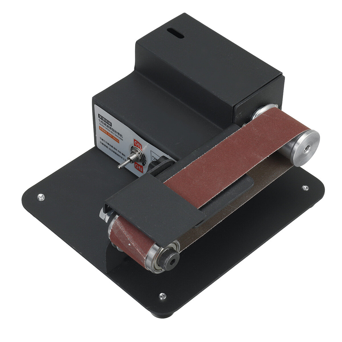 7 Speed Mini Electric Belt Sander Multi-function Mini Belt Machine Grinding Wheel Household Mini Fixed Angle Grinding Ma