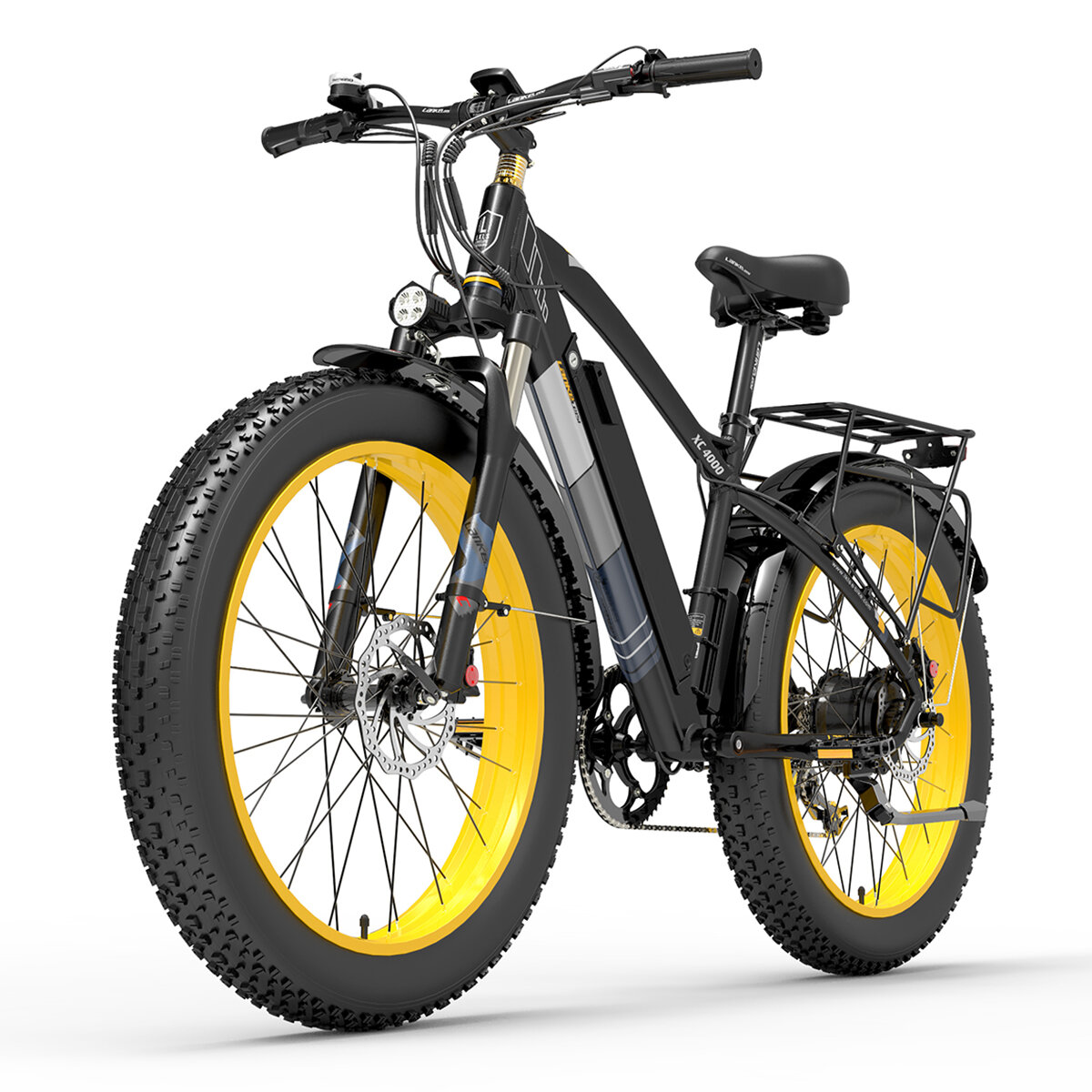 [EU Direct] LANKELEISI XC4000 14.5Ah 48V 1000W Electric Bicycle 26 Inches 100-120km Mileage Range Max Load 200kg