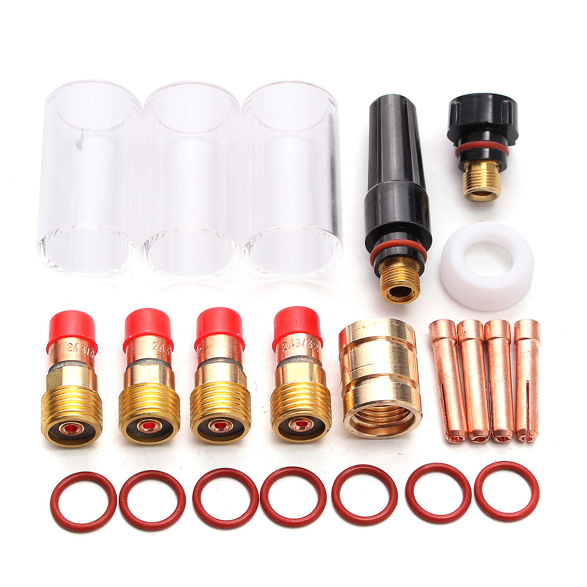 TIG KIT & TIG Welding Torch Consumables Accessories FIT WP 17 18 26 Series 22pcs